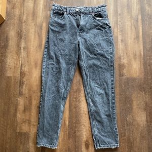 Black High-Waisted Mom Jeans